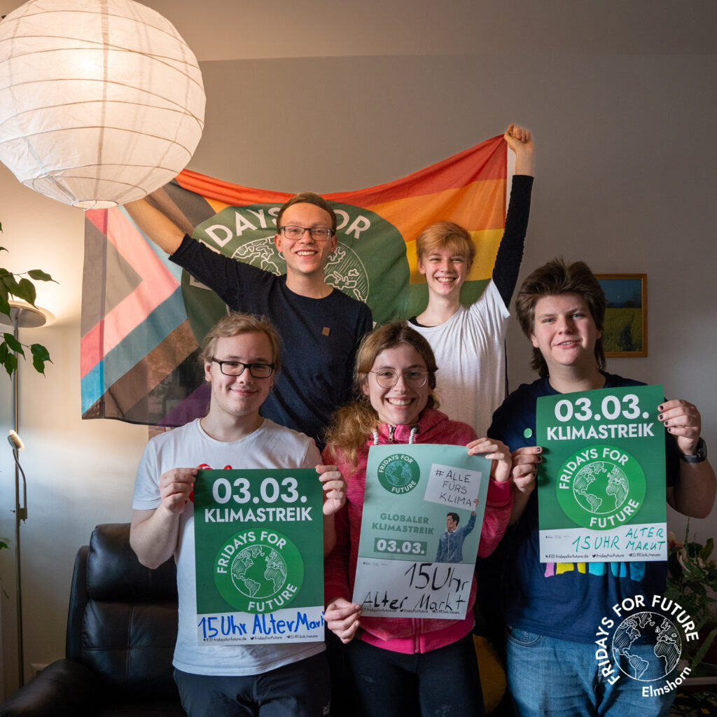 Einige der Miglieder von »Fridays For Future Elmshorn«